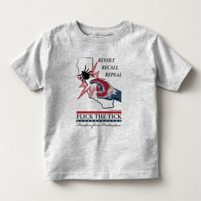 Flick The Tick -California Toddler T-Shirt (Front)