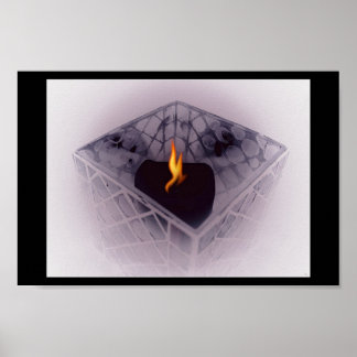 flickering flame poster