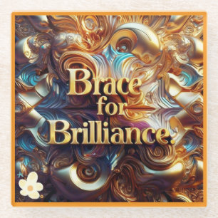 "Flickering Inspiration" Glass Coaster