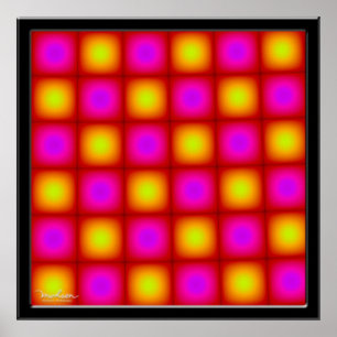 Flickering Violet Dots Poster