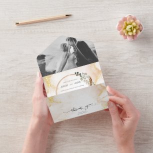 Flickermuse All in One Wedding Invitation Card