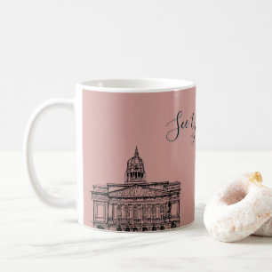 Flickermuse Nottingham Floral Tone Sketch Coffee Mug