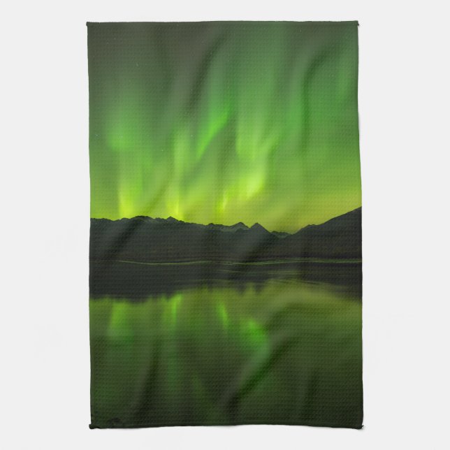 Flicking Aurora Tea Towel (Vertical)