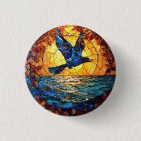Flier Bird Over Sunset Ocean