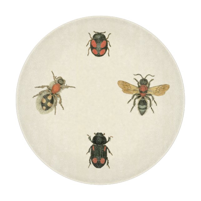 Flies and Beetles by Vision Studio Cutting Board (Front)