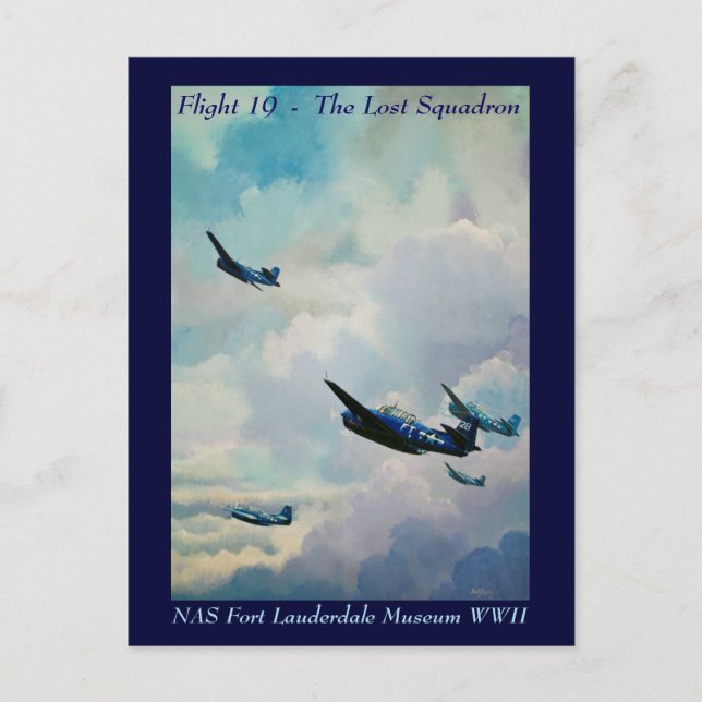 Flight 19 - The Lost Squadron Postcard (Front)