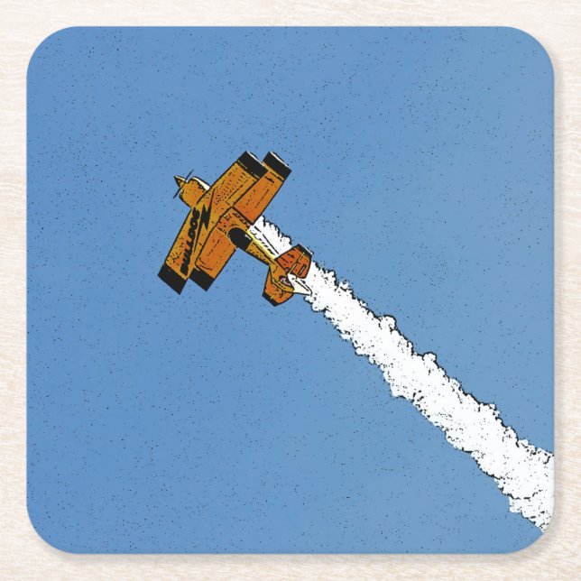 Flight 1 coastercna square paper coaster (Front)