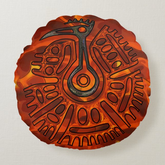 Flight 2 Native American Round Cushion (Front)