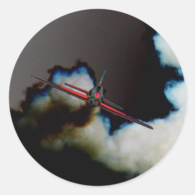Flight 3 stkcnm classic round sticker (Front)