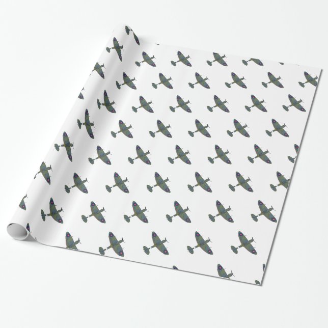 Flight 5 wpm wrapping paper (Unrolled)