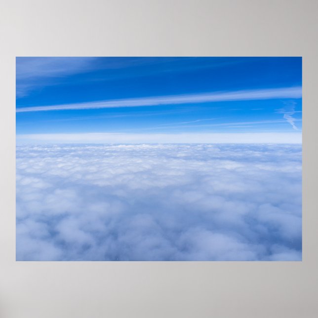 Flight above the clouds poster (Front)