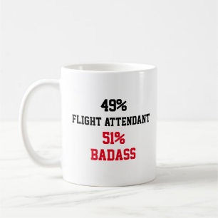 Flight attendant Badass Coffee Mug