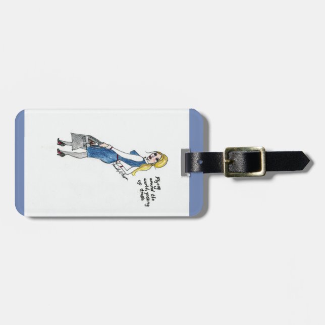 Flight attendant bag tag (Front Horizontal)
