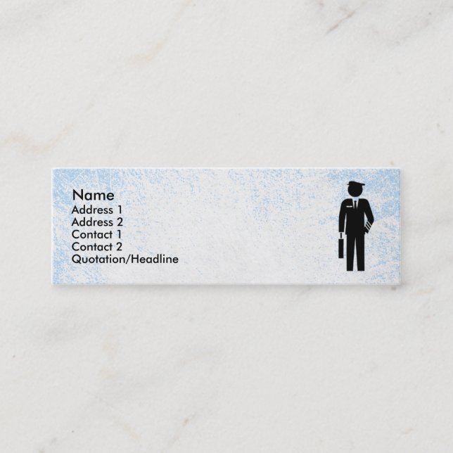 Flight Attendant Business Card (Front)