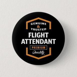 Flight Attendant Gift Ideas 6 Cm Round Badge