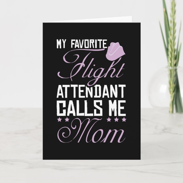 Flight Attendant Mum Card (Front)