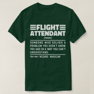 Flight Attendant Noun Plane Aviation Lover Cool T-Shirt