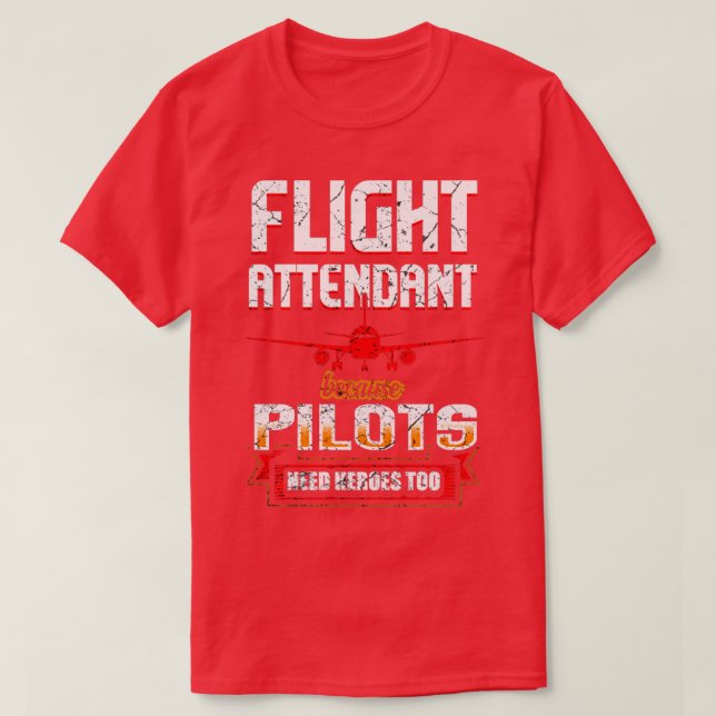Flight Attendant T-Shirt (Design Front)