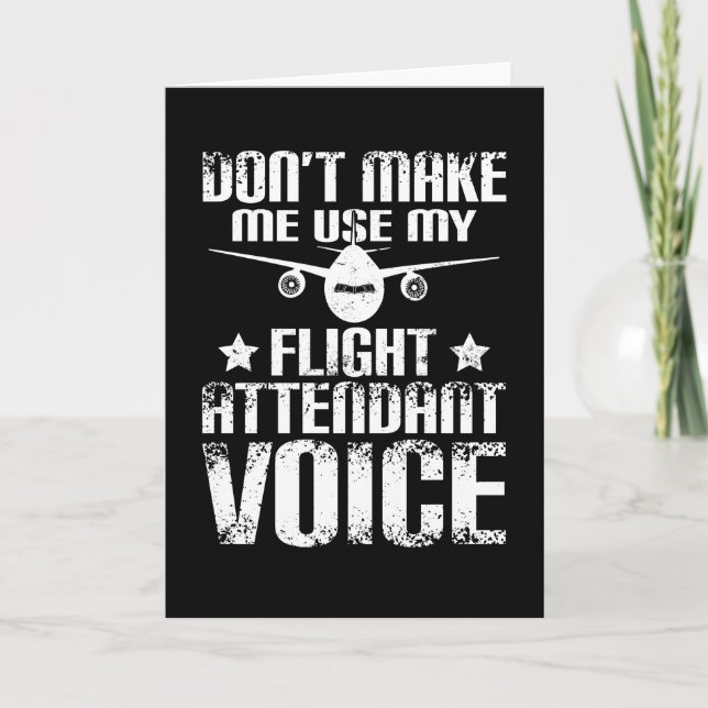 Flight Attendant Voice Card (Front)