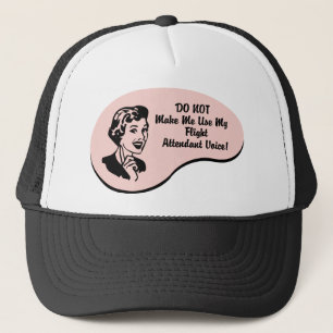 Flight Attendant Voice Trucker Hat