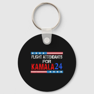 Flight Attendants For Kamala Harris 2024 Key Ring