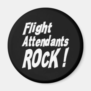 Flight Attendants Rock! Magnet