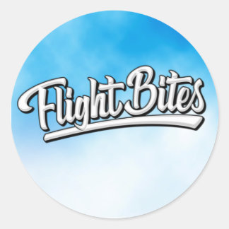 Flight Bites Circle Sticker