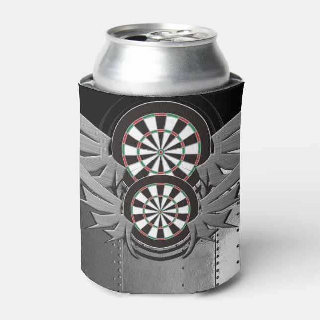 Flight Crew Darts Aiming Fluid Hugger Can Cooler (Can Front)