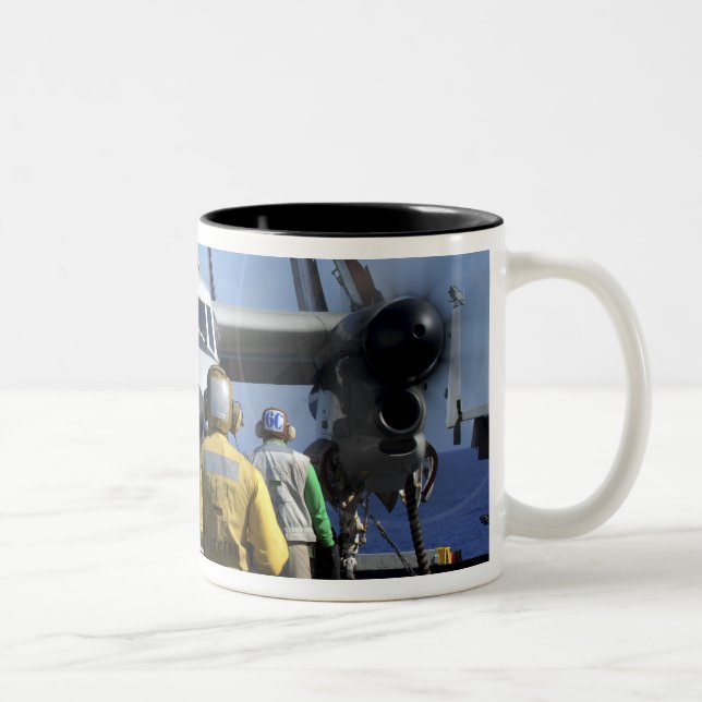 Flight deck directors Two-Tone coffee mug (Right)