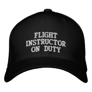 FLIGHT INSTRUCTOR ON DUTY EMBROIDERED HAT