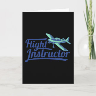 Flight Instructor Pilot Trainer CFI Aviation Card