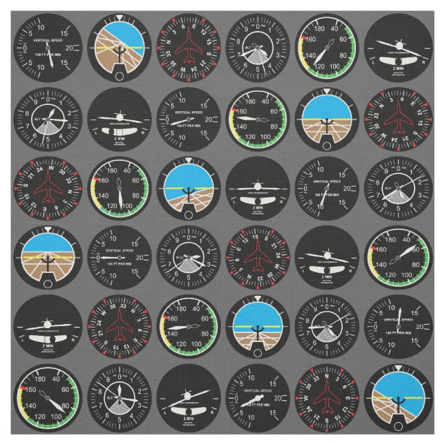 Flight Instruments Fabric (Swatch)