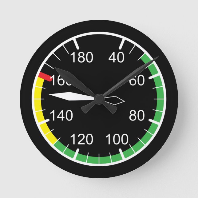 Flight Instruments Round Clock (Front)
