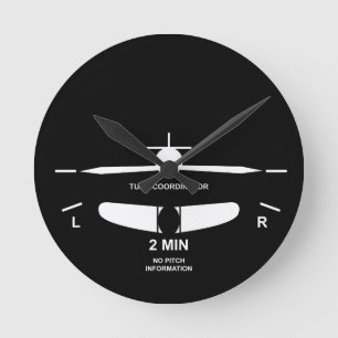 Flight Instruments Round Clock