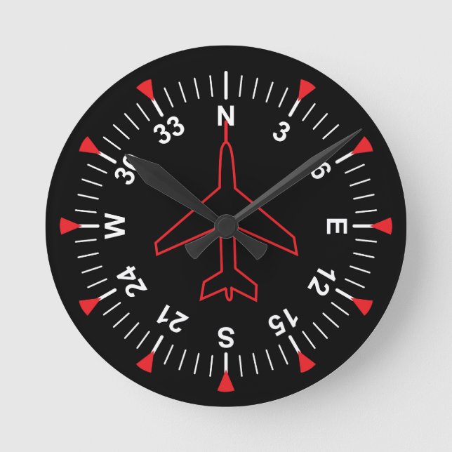 Flight Instruments Round Clock (Front)