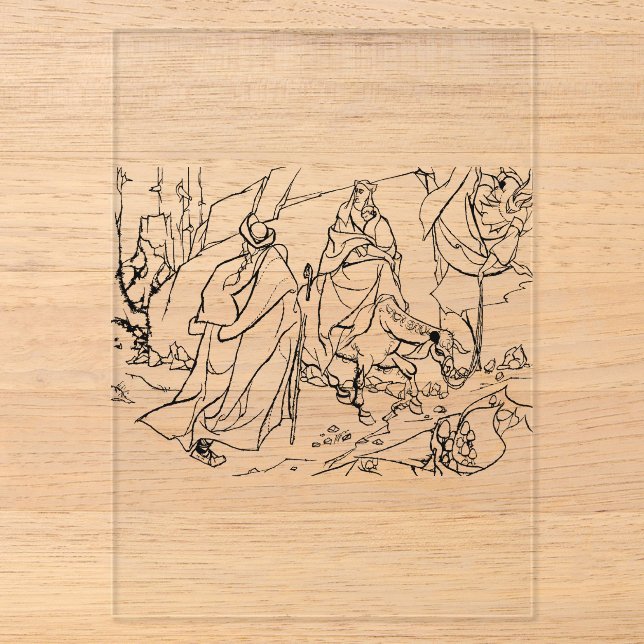 Flight into Egypt Acrylic Invitations (Front)