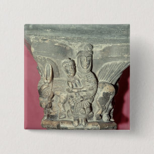 Flight into Egypt Capital 15 Cm Square Badge