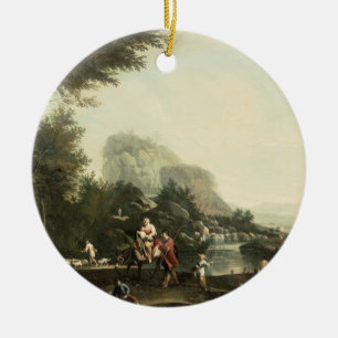 Flight into Egypt Ceramic Tree Decoration