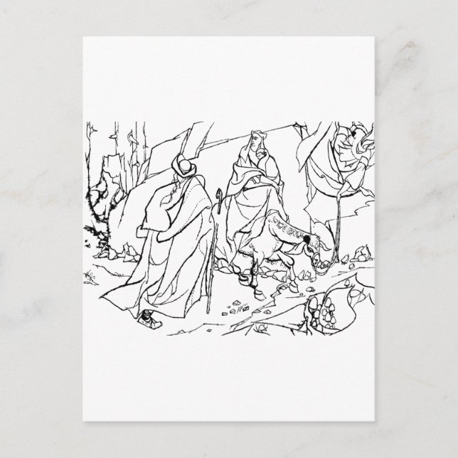 Flight into Egypt Postcard (Front)