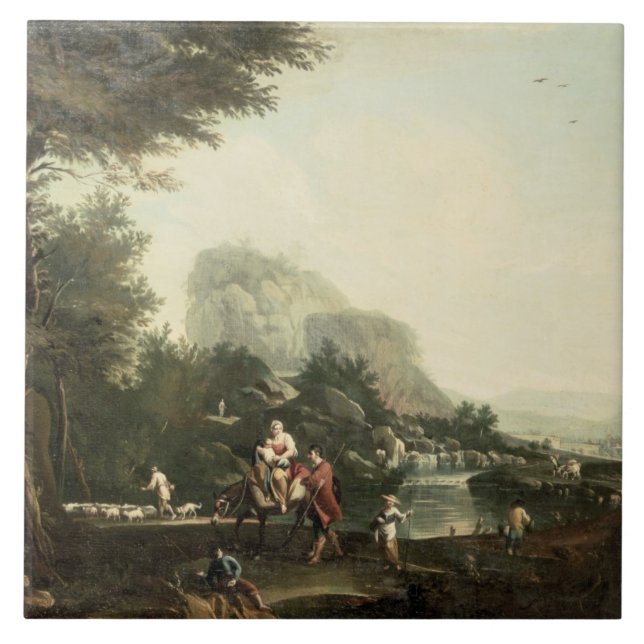 Flight into Egypt Tile (Front)