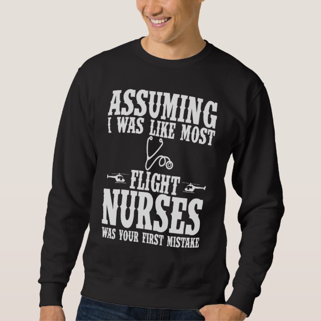 Flight Nurse Apparel - Cute Nurses Design Sweatshirt (Front)