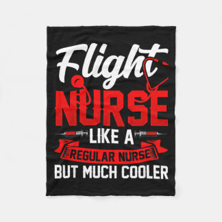 Flight Nurse Flight Medical Doctor Flight Nurse Fleece Blanket