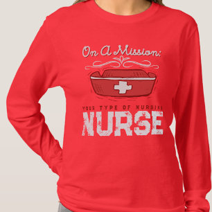 Flight Nurse Profession Nursing Week Red T-Shirt
