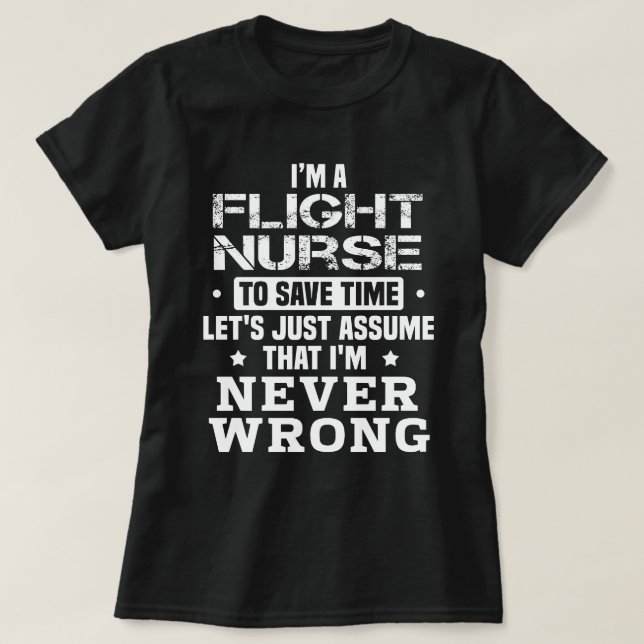 Flight Nurse T-Shirt (Design Front)