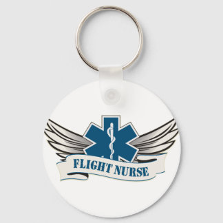 flight nurse wings key ring