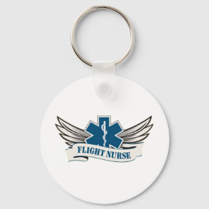 flight nurse wings key ring