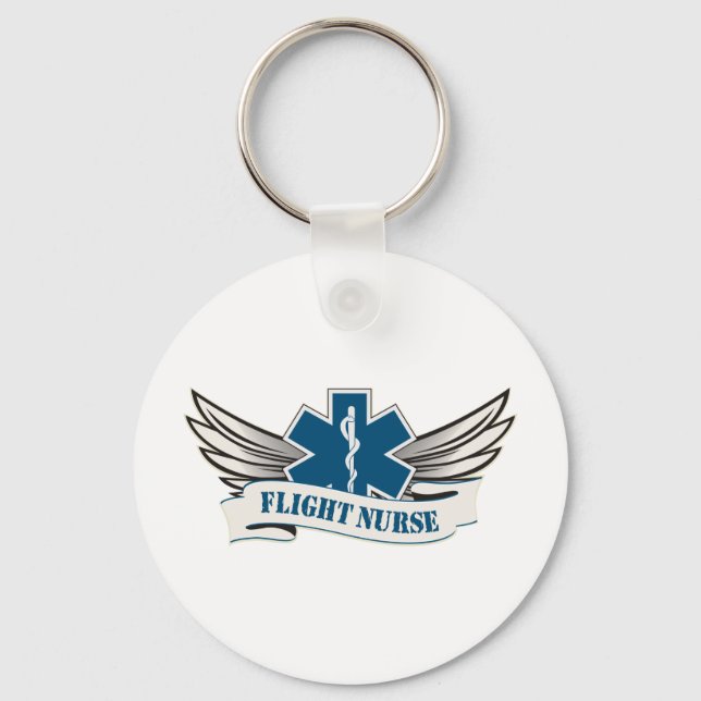 flight nurse wings key ring (Front)