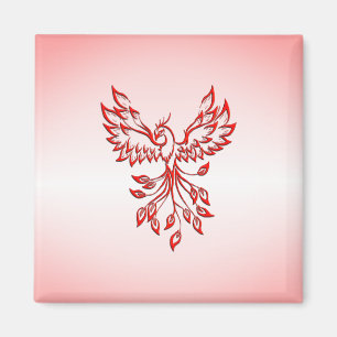 Flight of A Phoenix Red  Magnet