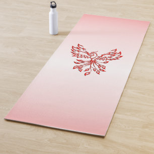 Flight of A Phoenix Red Yoga Mat