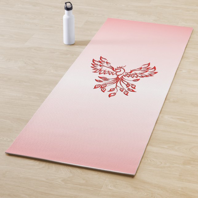 Flight of A Phoenix Red  Yoga Mat (In Situ)